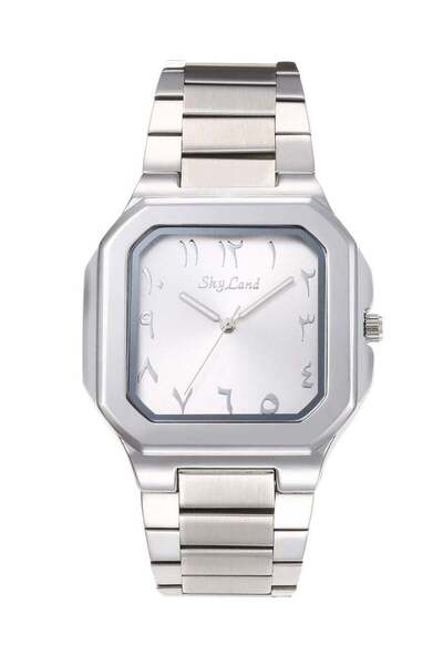 Skyland Sky Land Men's Steel Watch with Arabic Numbers