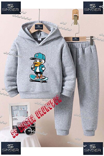 SS SİNSER Set de trening cu hanorac cu imprimeu special pentru copii, unisex,...