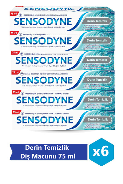 Sensodyne Deep Cleaning Toothpaste 75 ml X 6 Pieces