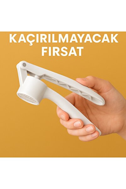 poswicon مبشرة الثوم، مطحنة الزنجبيل، مطحنة الثوم، مطحنة الثوم الكبيرة، قطعة واحدة بيضاء