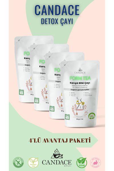 Candace Diyete Destek Detox Çayı 4'Lü Paket