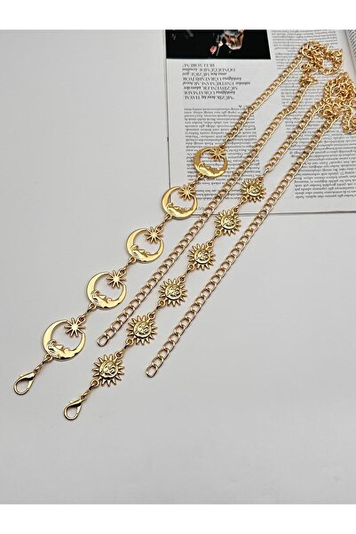 MODAM HİFA 2 Pieces Body & Waist & Dress & Pants & Skirt Chain Belt Set with Sun-Moon-Star Figures