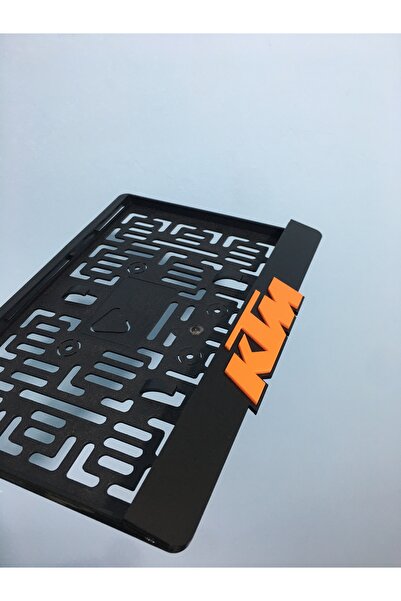 3ALAZERPLEKSİ KTM KABARTMA TURUNCU MOTOR PLAKALIĞI
