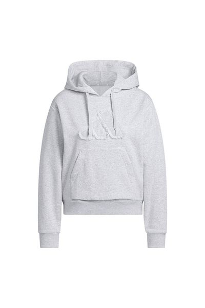 adidas Women's Gray Sweatshirt W Co Ruff Hd Jx1326