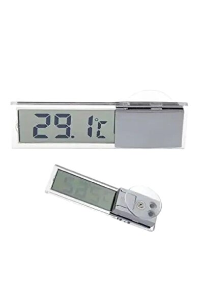 teknom Mini dijital lcd termometre araç termometresi düğme pilli