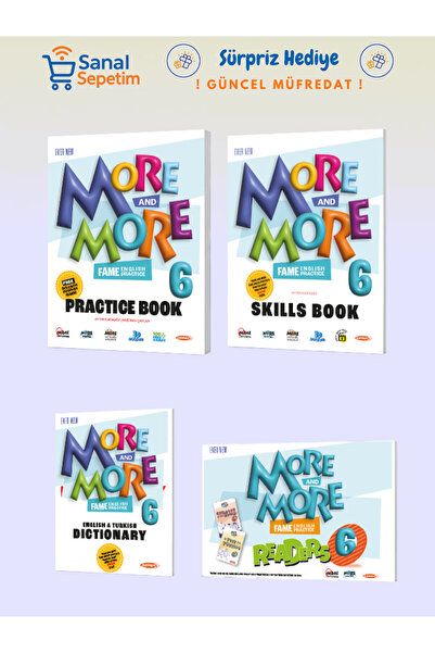Fenomen Yayıncılık More and More 6. Sınıf Practice Book ( Skılls Book + Dıctı...