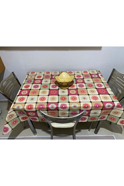 YEK HOME TEKSTİL مفرش طاولة قابل للمسح من ألياف PVC