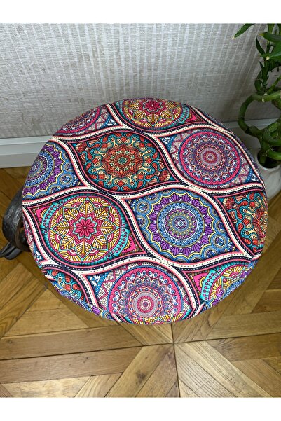decosense Retro Gürgen Ahşap Puf Bench Tabure Koltuk