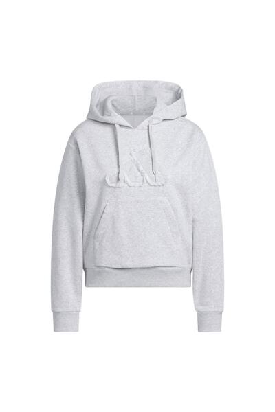 adidas Women's Gray Sweatshirt W Co Ruff Hd Jx1326