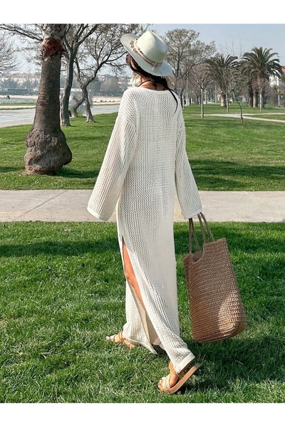 glztriko Βαμβακερό φόρεμα με σχισμή GLZ043