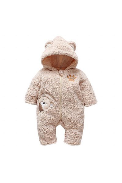 Superbaby Cream plush jumpsuit - Dear Baby