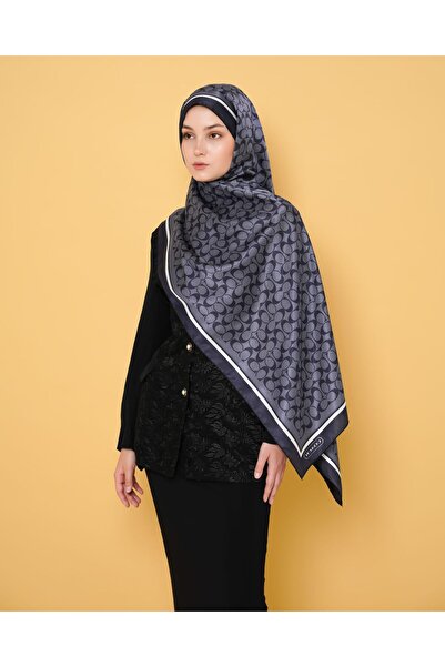 LEİLA SCARF Imported Twil Silk Shawl C Pattern