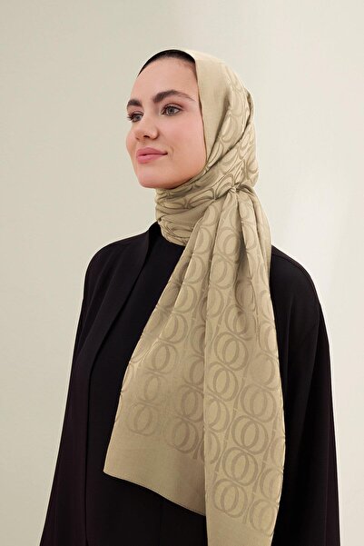 Imannoor Bambunoor Antik Bej Naia Pamuk Şal 70x210