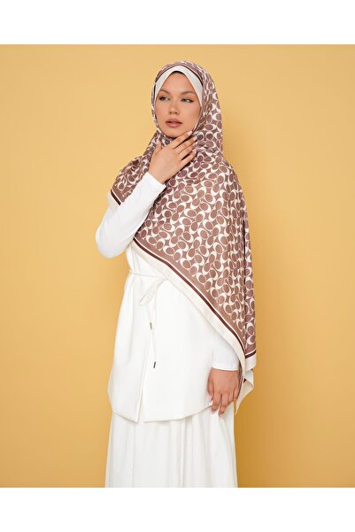 LEİLA SCARF Imported Twil Silk Shawl C Pattern