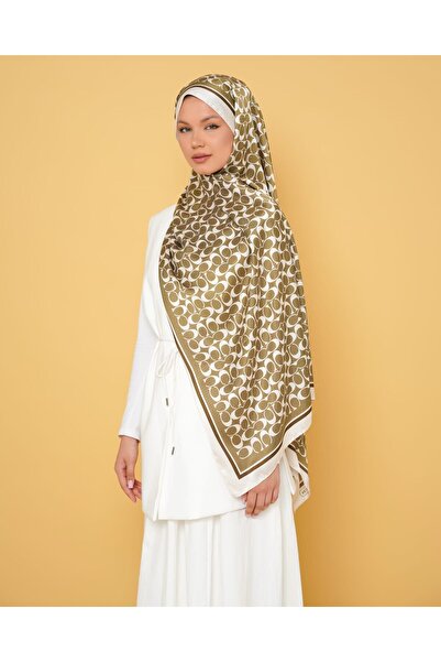 LEİLA SCARF Imported Twil Silk Shawl C Pattern