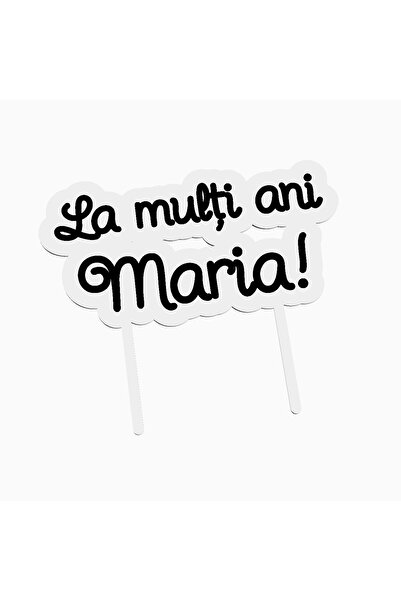 OEM Cake topper pentru tort aniversare, cu textul La multi ani Maria