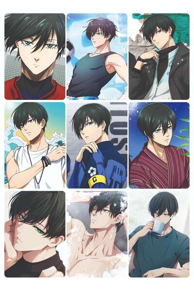 nihonwosekai Blue Lock Anime Photocard Pc Set 9 Pcs Itoshi Rin
