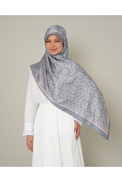 LEİLA SCARF Imported Twil Silk Shawl C Pattern