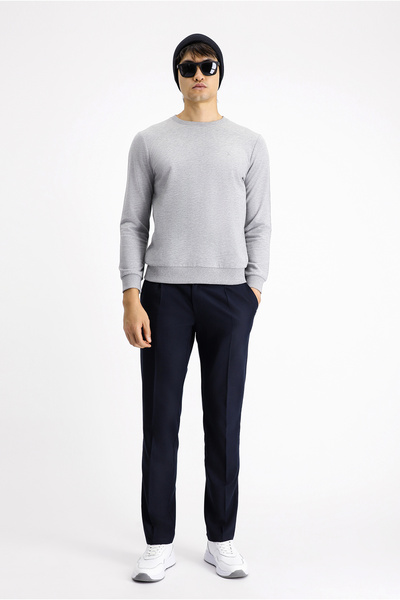 Kiğılı Hanorac din bumbac cu gât rotund