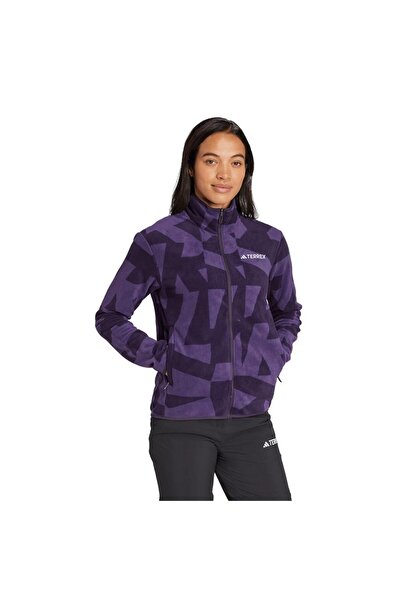adidas Women's Purple Jacket W Mt Aop Fz Fl Jn0996