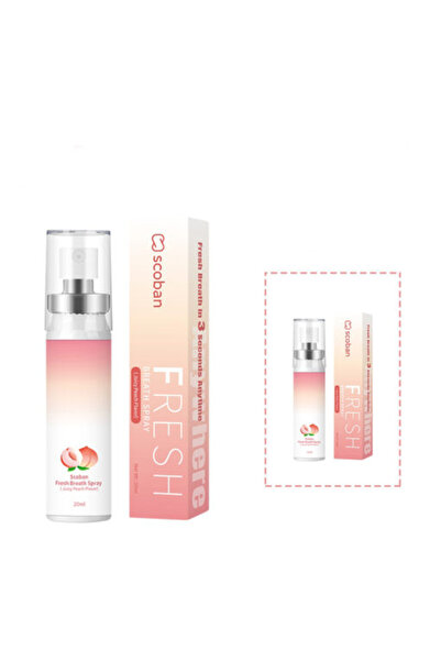 scoban بخاخ سكوبان المنعش للنفس (بنكهة عصير الخوخ) 20 مل