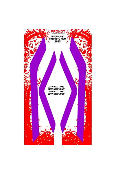 sticker PCX 2025 Far Filmi Mor Folyo