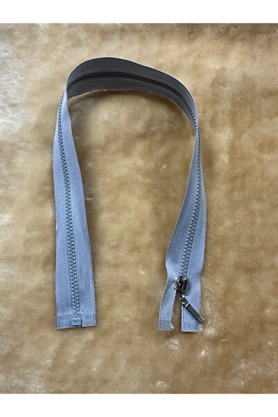 e tuhafiye 1 bucată de fermoar cu deschidere în sus, culoare gri deschis, cu ...