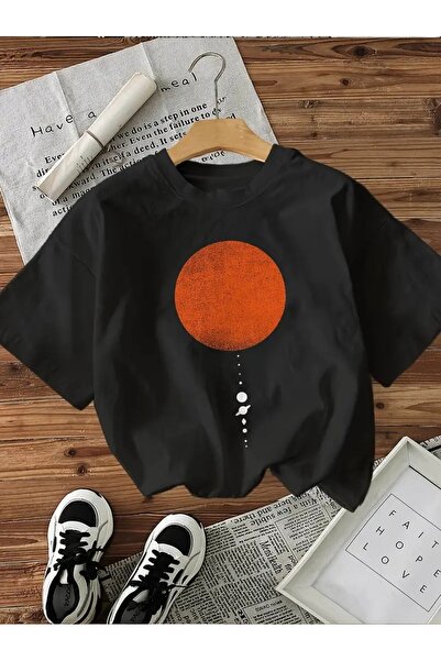 l'eivor Tricou din bumbac pentru femei cu imprimare Planetele Sistemului Solar