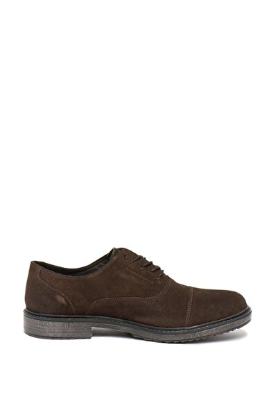 lumberjack , Suede Leather Shoes Theo, Dark Brown, EU Size 41