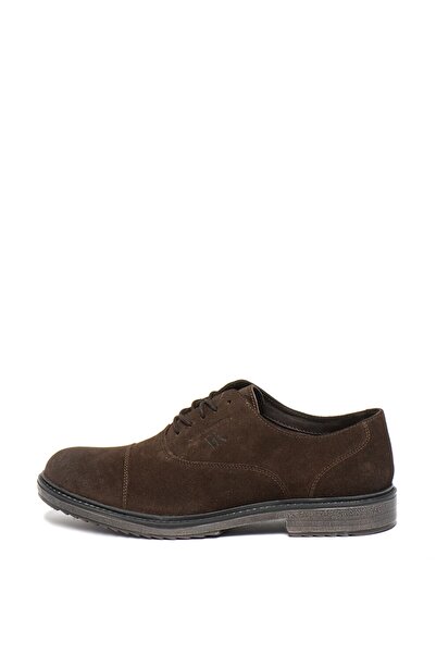 lumberjack , Suede Leather Shoes Theo, Dark Brown, EU Size 41
