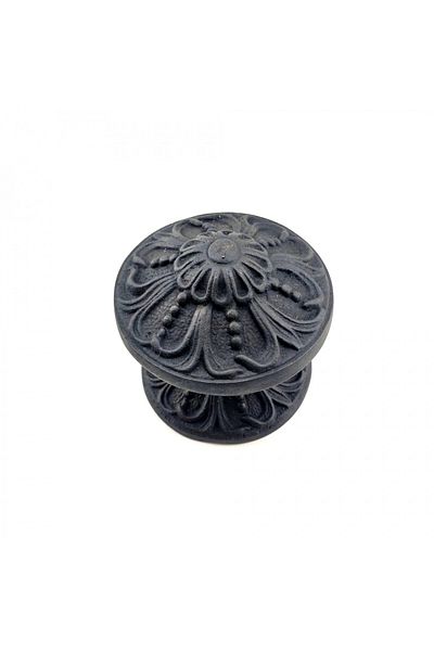 SepetBudur Antique Style Decorative Brass Floral Door Knocker - 80 mm Diameter, Oxide