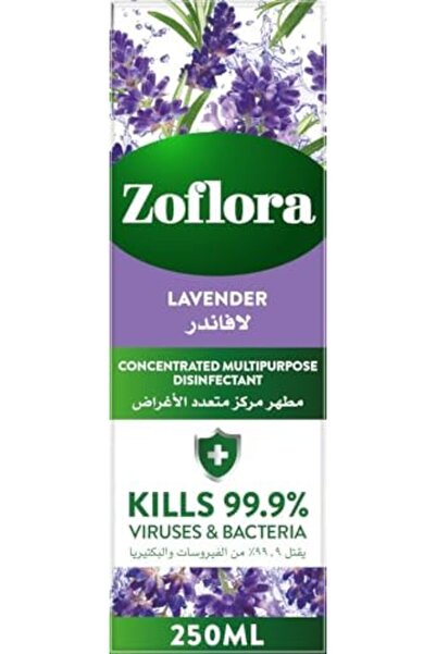 Zoflora 3-in-1 Multipurpose Concentrated Disinfectant by - Lavender Scent - 250ml