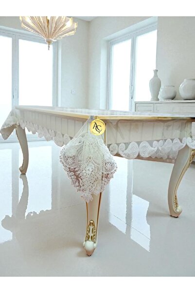 Altın Çeyiz Tekstil ŞEFFAF RUNNERLI MASA ÖRTÜSÜ