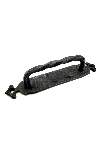 SepetBudur Antique Style Decorative Brass Twisted Pull Handle - 205X33 Mm, Oxide