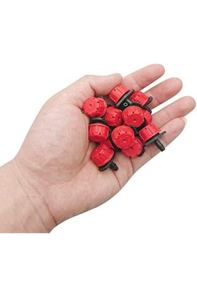 PALAPLAST 100 Pcs Adjustable Irrigation Drippers Sprinklers 1/4 Inch Emitter Dripper Micro Drip Irr