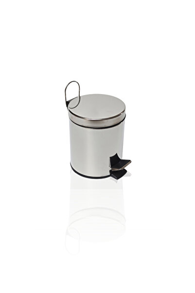 CzyLife Pedal Chrome Metal 3 Liter Trash Can with Hanging Bracket – Stylish, Hygienic and Convenient Design