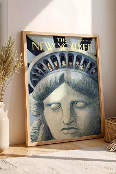 Saturn Tabloul înrămat The New Yorker 3 iulie 1954 - Tabloul Statuii Libertății
