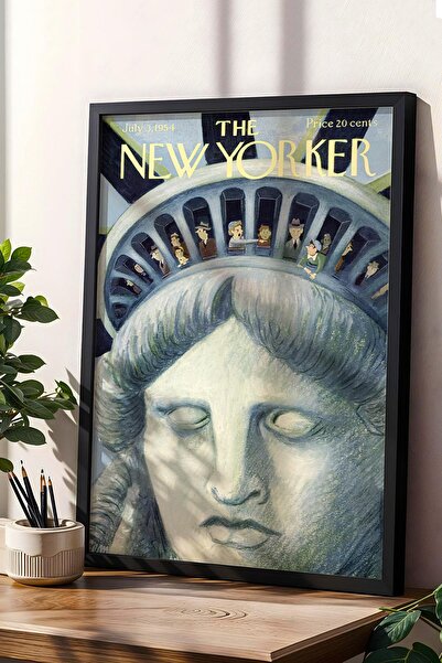 Saturn Tabloul înrămat The New Yorker 3 iulie 1954 - Tabloul Statuii Libertății