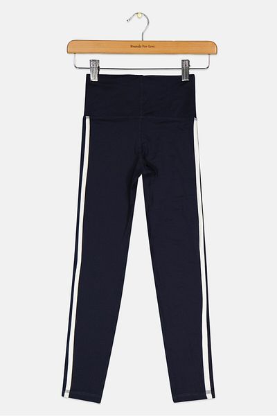 adidas Kids Girl Sportswear Fit Brand Logo Pull On Leggings, Navy