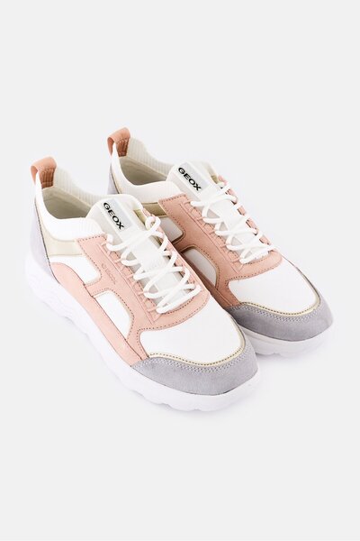 Geox Women Brand Logo Lace Up D Spherica Shoes, Multicolor