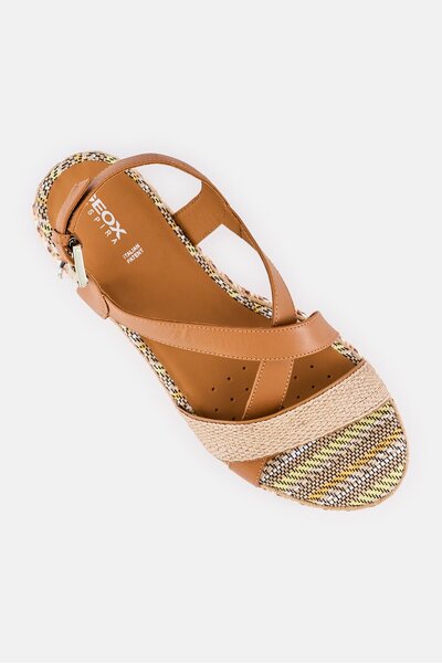 Geox Women D Eolie D Adjustable Closure Sandals, Brown