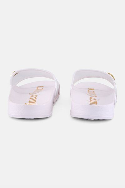 Juicy Couture Women Wyndows Slip On Slides, White