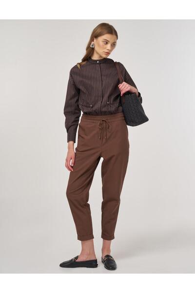 KYR Double Leg Carrot Cut Pants Cocoa