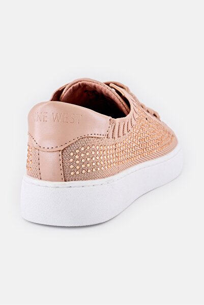 Nine West Women Embellished Lace Up Casual Shoes, Nude