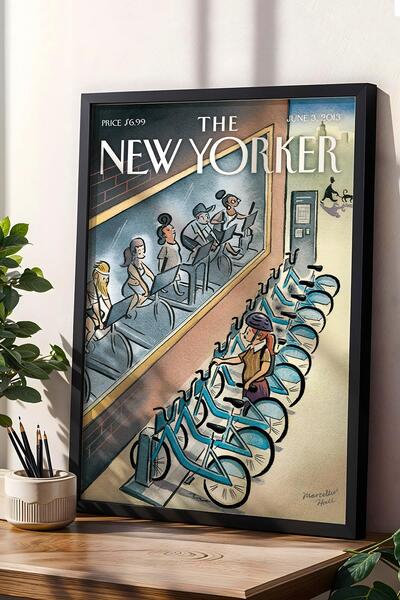 Saturn Tabloul cu rame The New Yorker 3 iunie 2013 - Tabloul bicicletelor