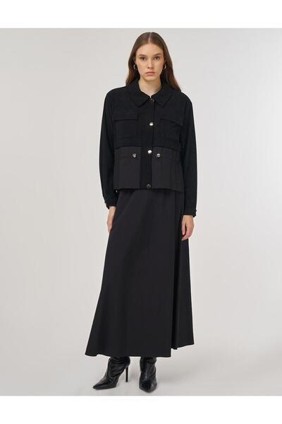 KYR Double Pocket Skirt Suit Black