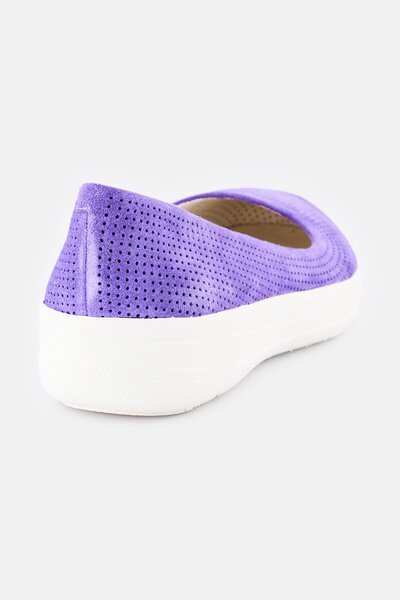 Fitflop Women Adora Ballerina Slip On Casual Shoes, Purple