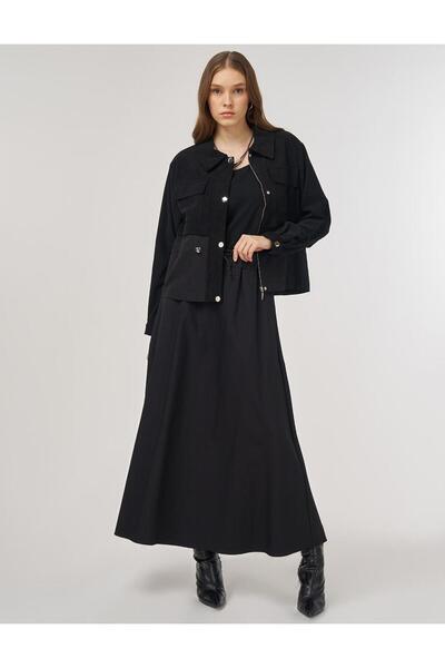 KYR Double Pocket Skirt Suit Black