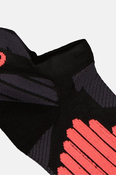 Asics Men 1 Pair Brand Logo Invisible Socks, Black