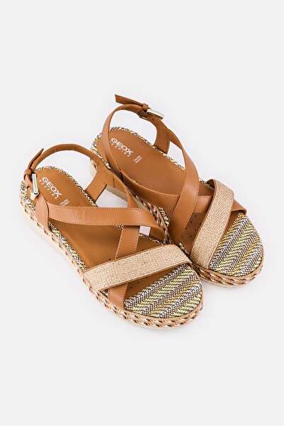 Geox Women D Eolie D Adjustable Closure Sandals, Brown